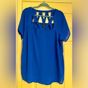 Torrid Size 2 Blue Strappy Top